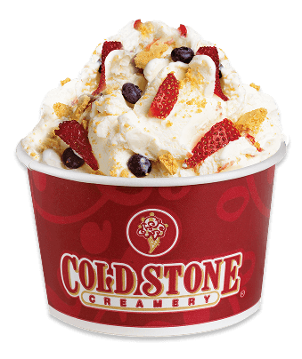 Cold Stone ice cream cup